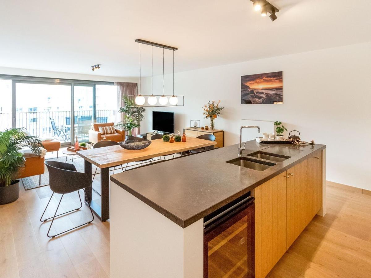 Luxurious Crystal Sea View Apartment With 2 Terraces أوستيند المظهر الخارجي الصورة